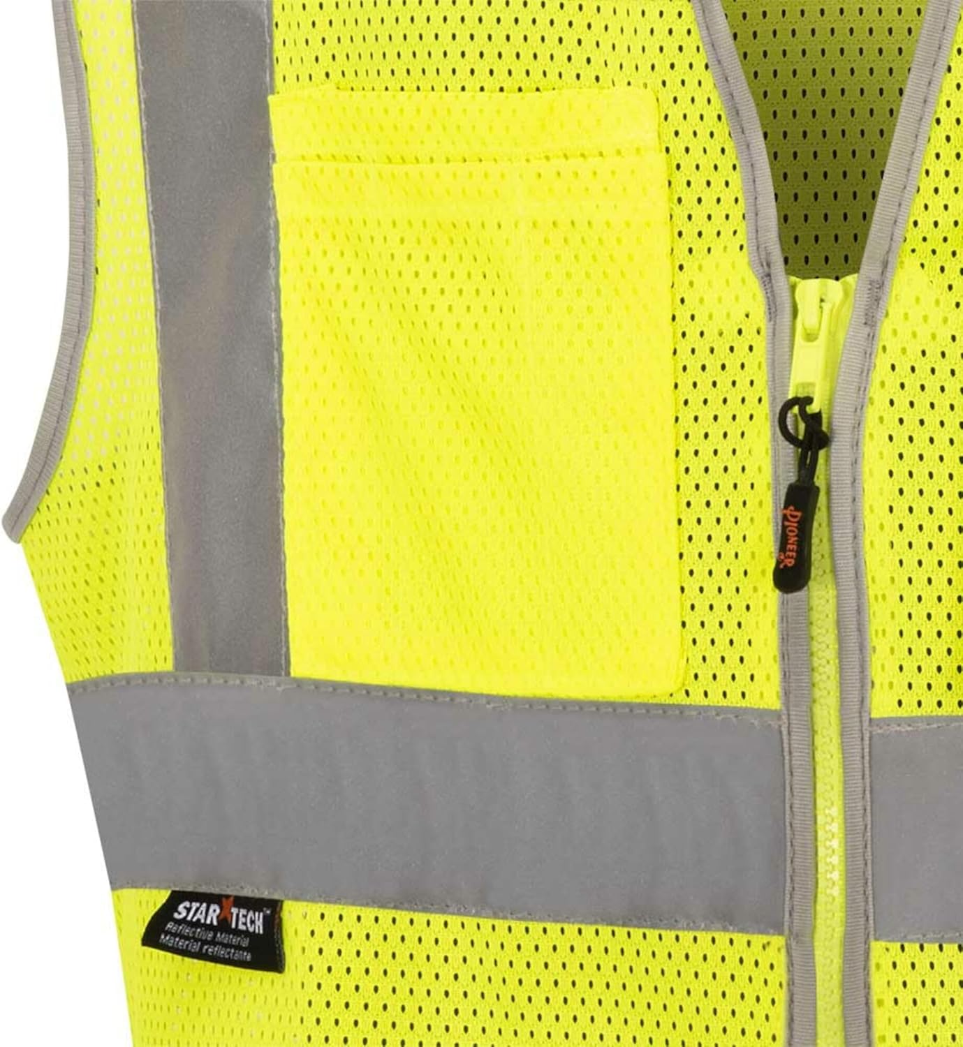 PIONEER Hi Vis Safety Vest - Reflective Cooling Mesh - 8 Pockets - Class 2