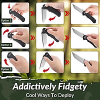 CIVIVI Brazen Folding Knife, Button Lock Pocket Knife with 3.46'' Swedish 14C28N Tanto Blade, Ultra-Grip G10 Handle, Low-Profile Clip for EDC