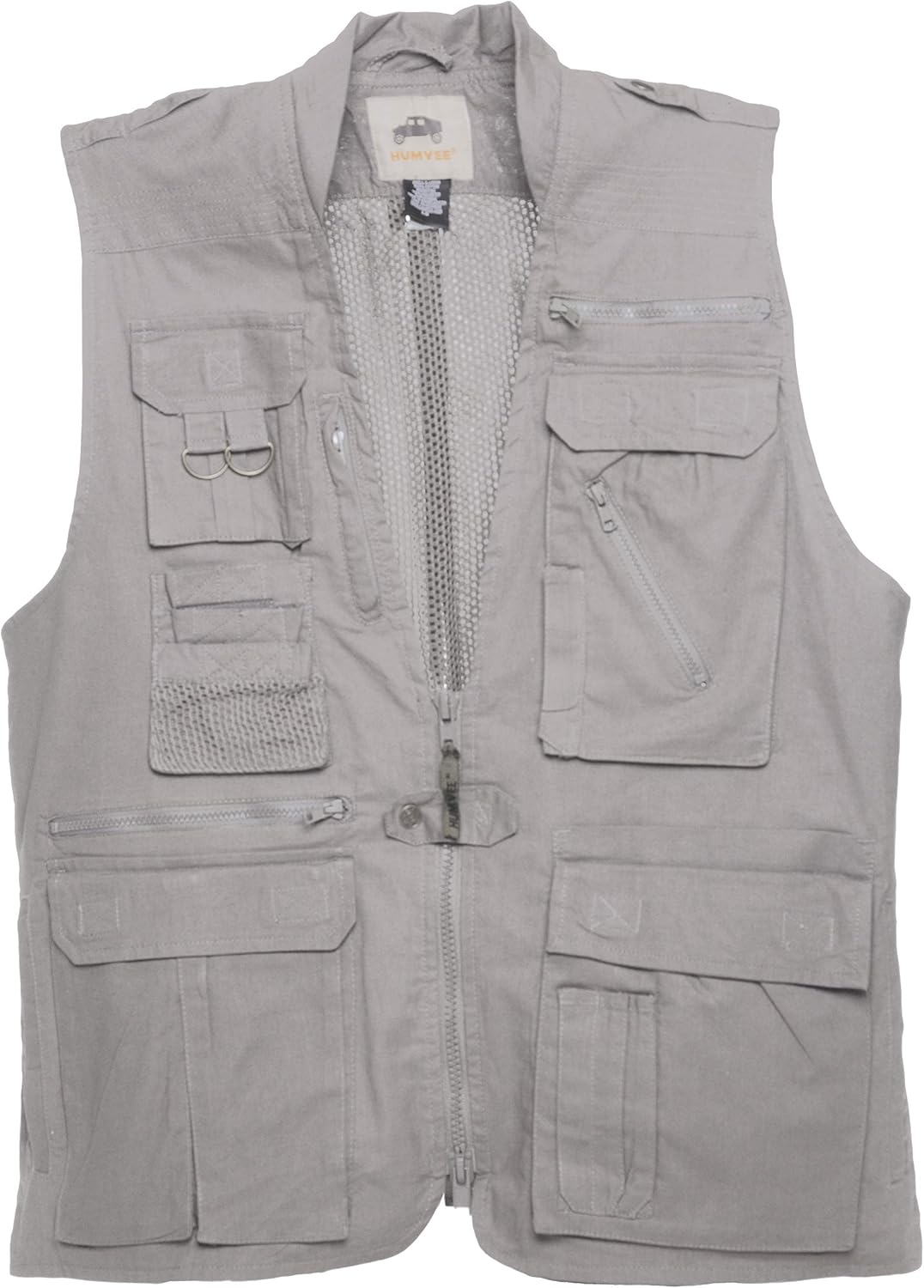 CAMPCO Humvee Utility Safari Vest - 100% Cotton Tactical Travel Vest