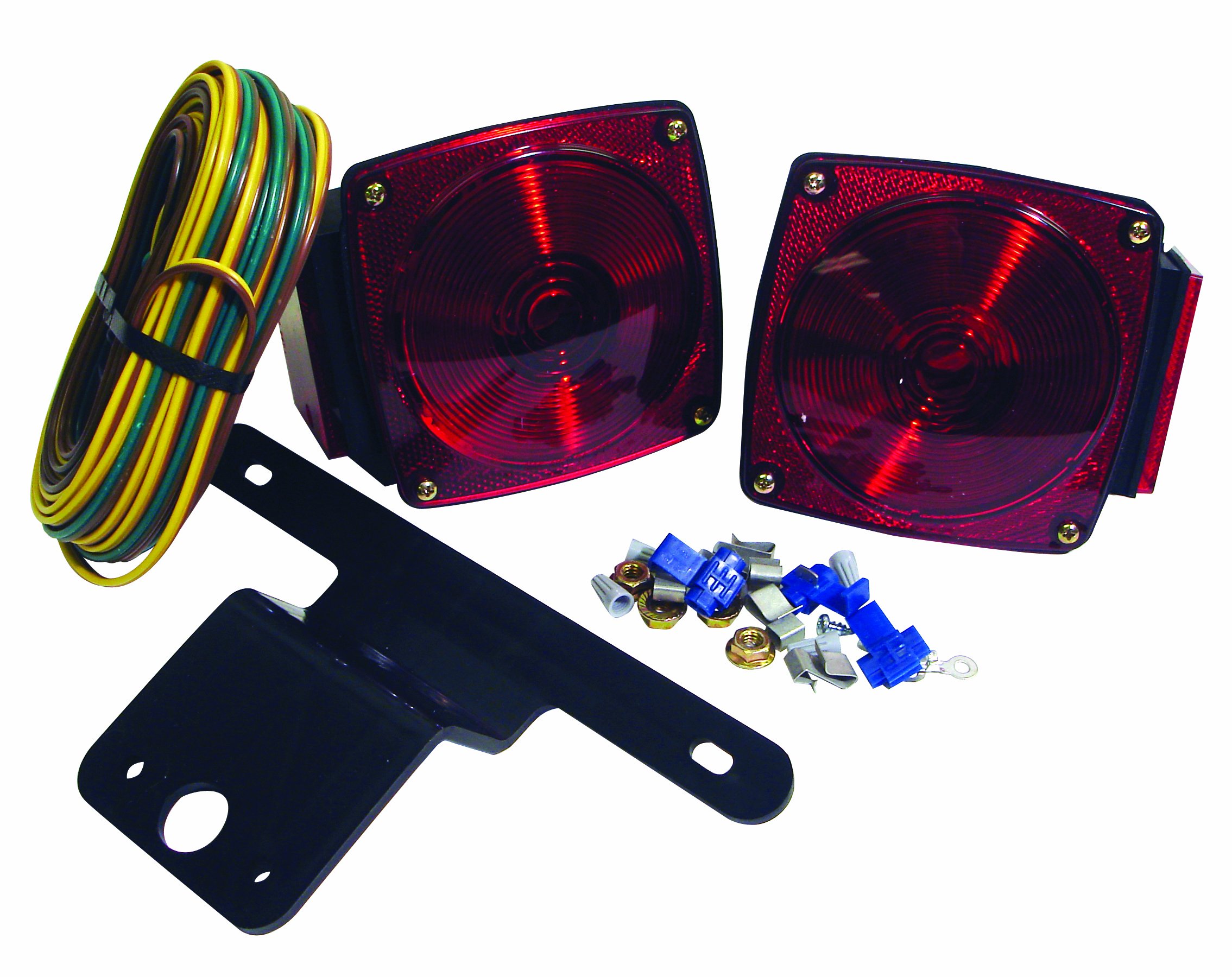 Attwood 14060-7 Submersible Multi-Function Trailer Light Kit, Clear Lens