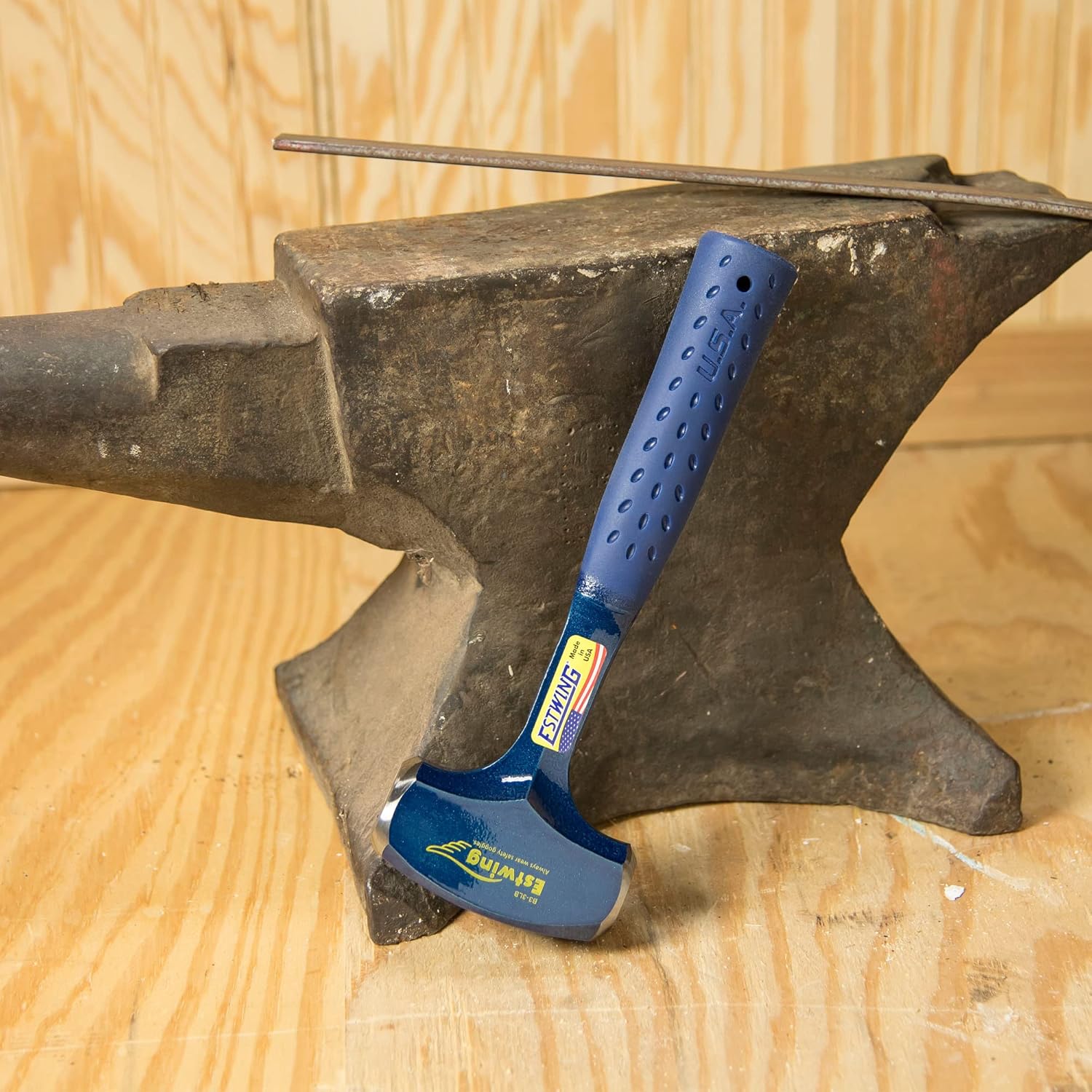 ESTWING Drilling/Crack Hammer - 2-Pound Sledge with Forged Steel Construction & Shock Reduction Grip - B3-2LB 2 lbs Hammer