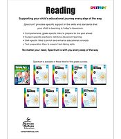Spectrum 1st Grade Reading Comprehension Workbook, Ages 6 to 7, Reading Grade 1, Letters and Sounds, Sight Words Recognition