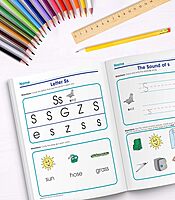 Spectrum Kindergarten Phonics Workbook, Ages 5 to 6, Kindergarten Phonics Workbooks, Letter Recognition, Alphabet Order