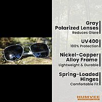 CAMPCO HUMVEE Polarized Aviator Pilot Sunglasses