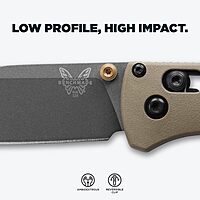 Benchmade - Bugout 535 EDC Knife with Ranger Green Grivory Handle (535GRY-1) Ranger Green Grivory - Cerakote Finish