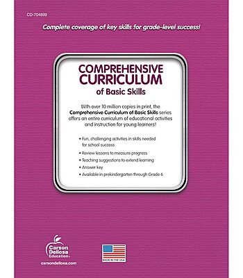 Carson Dellosa Comprehensive Curriculum of Basic Skills 6th Grade Workbooks All Subjects, Reading Comprehension, Language Arts, Grammar, Math, and Writing Practice, Classroom or Homeschool Curriculum