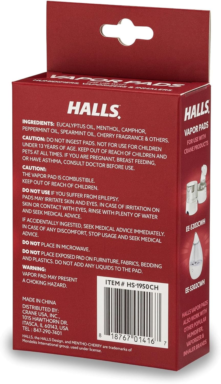CRANE Halls Scented Vapor Pads