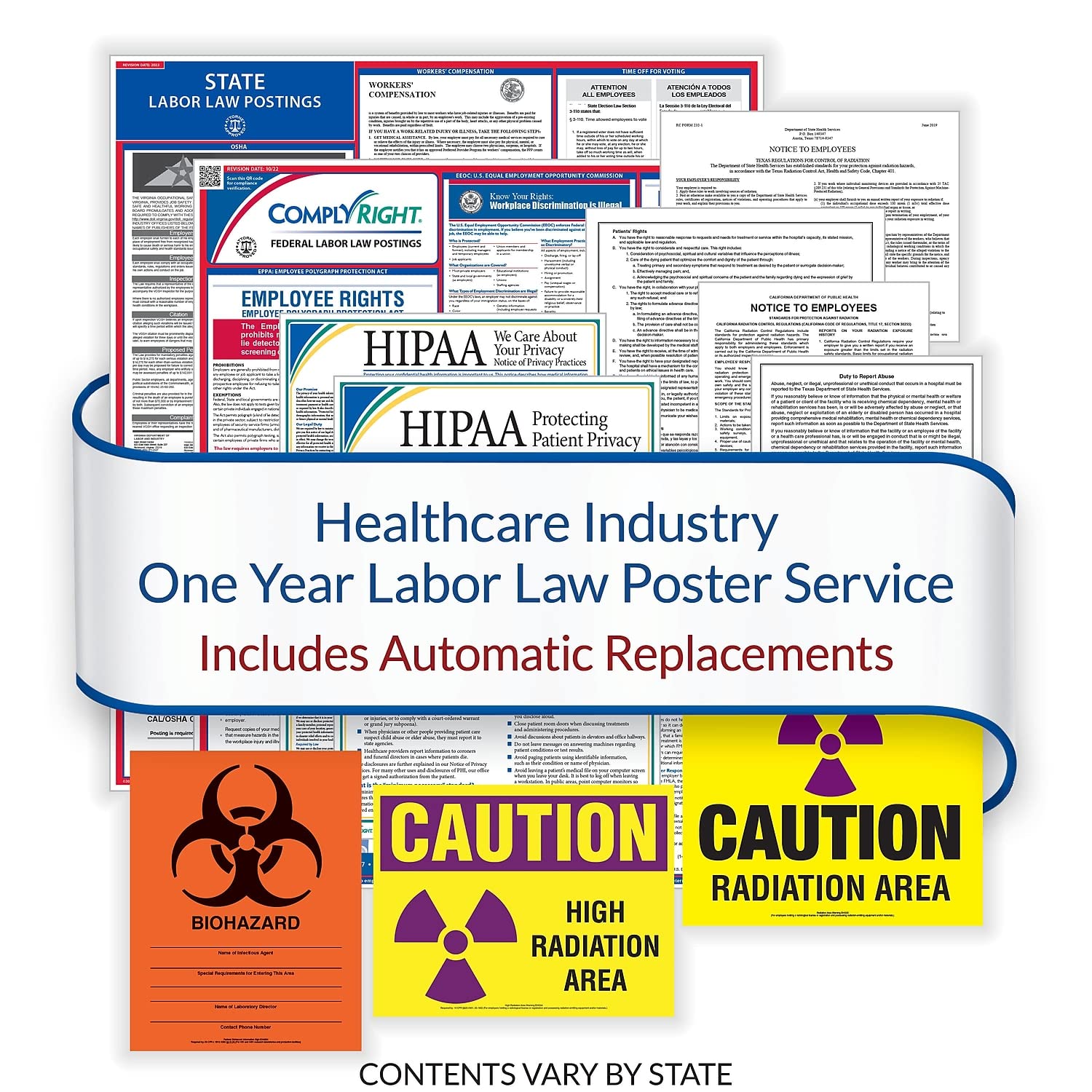 ComplyRight Federal, State and Healthcare (English) Labor Law 1-Year Poster Service, Wyoming (U1200CHLTHWY)