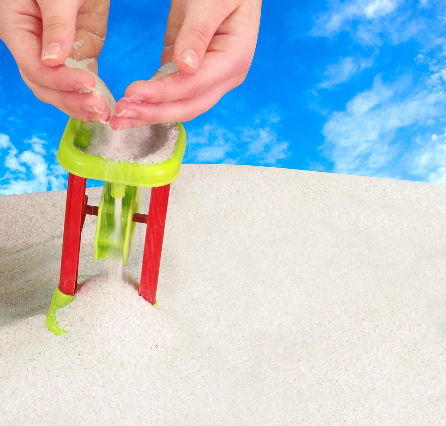 Sandtastik Sparkling White Play Sand - 50 lb (22.6 kg), Fill Sandboxes & Sensory Tables, Non-Toxic, Scoop