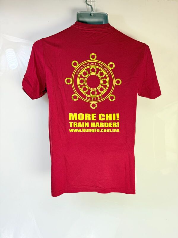 Playera Templo Shaolin De México Vino