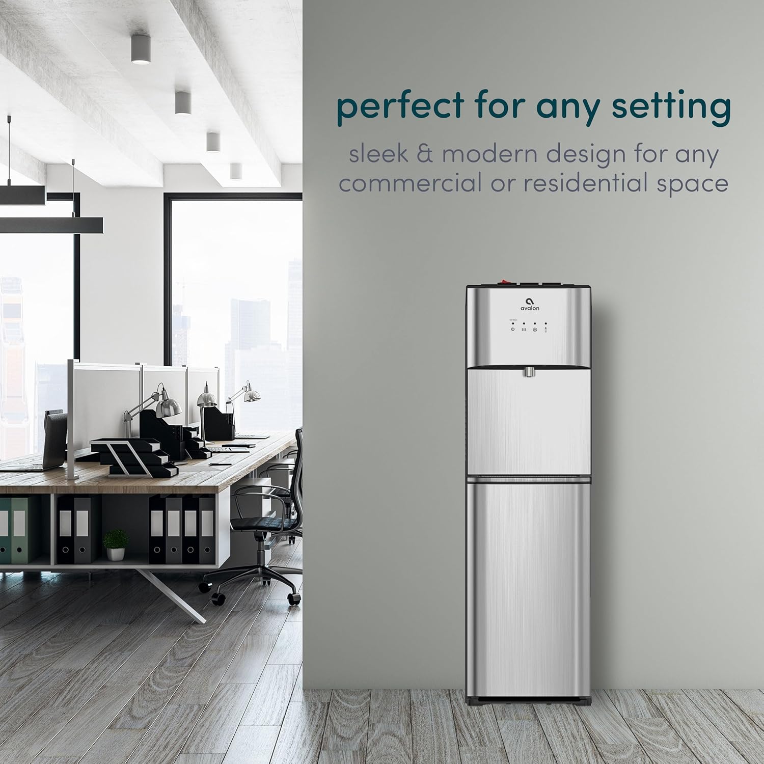 Avalon Limited Edition Self Cleaning Water Cooler Water Dispenser - 3 Temperature Settings - Hot, Cold & Room Water