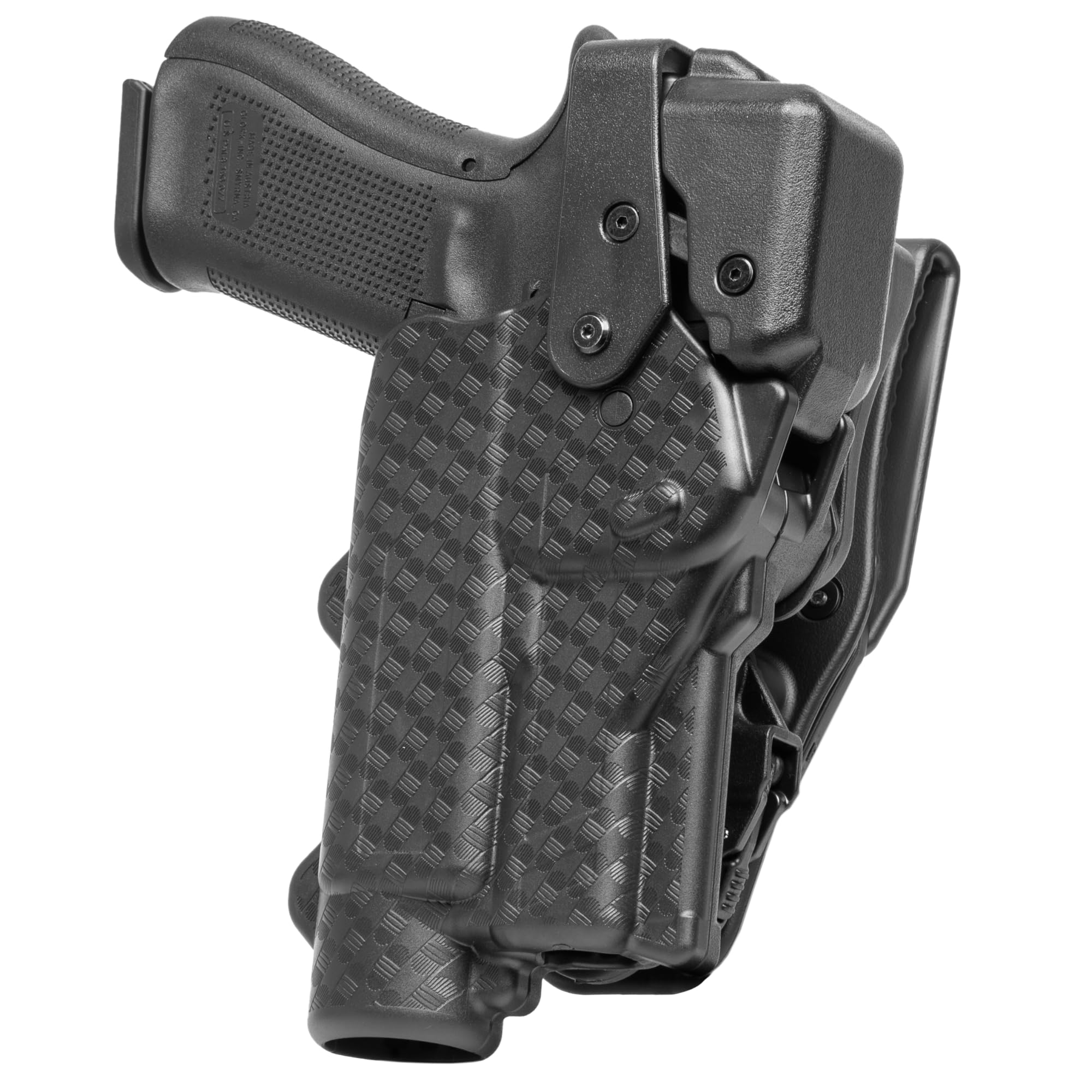 ALIEN GEAR Rapid Force Level III Duty Holster - Right Hand - Basket Weave Black