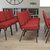 FLASH FURNITURE HERCULES Series 21"W Stacking Church Chair