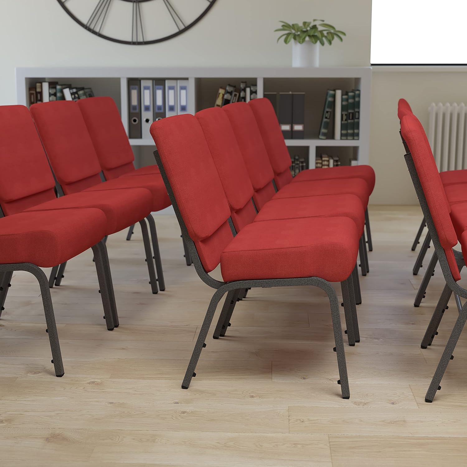 FLASH FURNITURE HERCULES Series 21"W Stacking Church Chair
