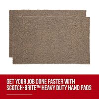 3M Scotch-Brite Heavy Duty Hand Pad 7440B, 6 in x 9 in, Pack of 40, Hand Sanding Pad - Metal Deburring and Finishing Pad
