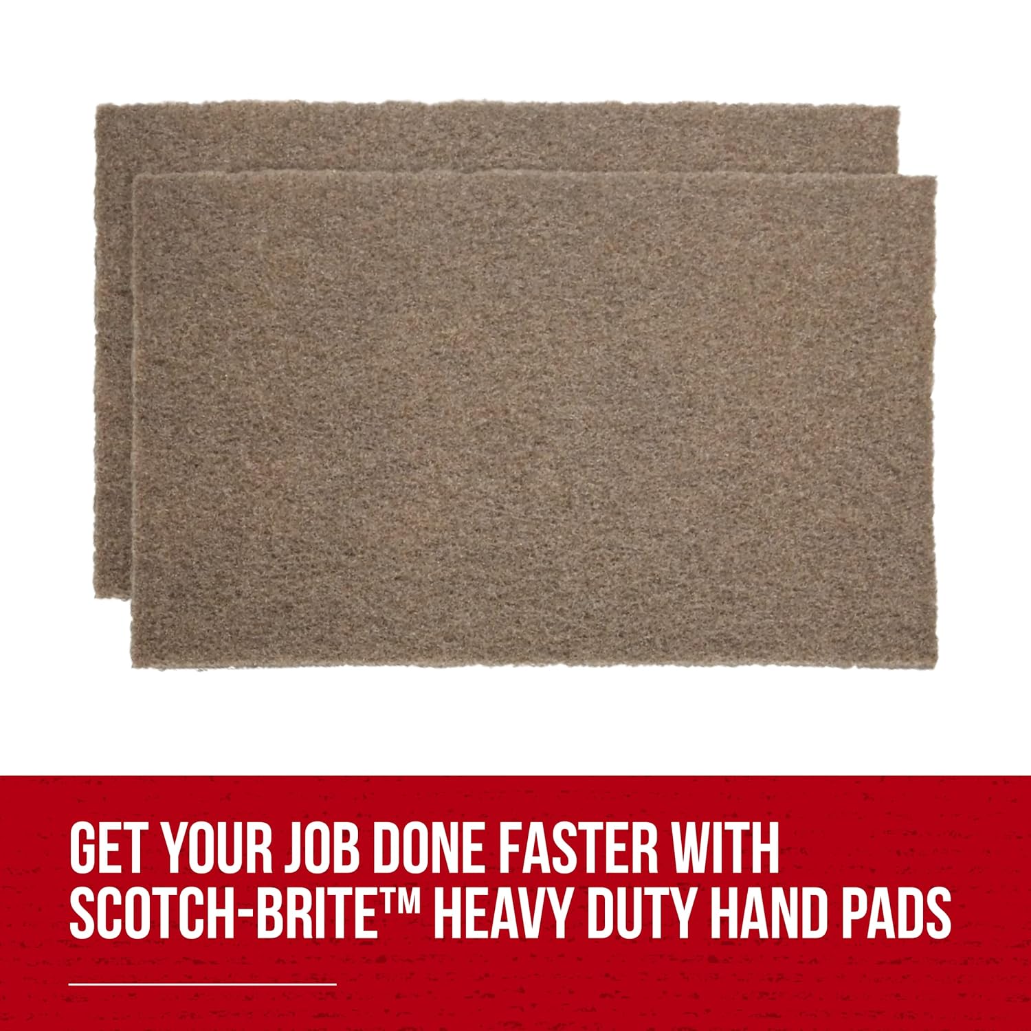 3M Scotch-Brite Heavy Duty Hand Pad 7440B, 6 in x 9 in, Pack of 40, Hand Sanding Pad - Metal Deburring and Finishing Pad