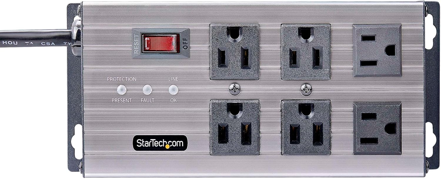 StarTech.com Industrial Power Strip PDU 125V/15A with EMI/RFI Isolation and Surge Protection