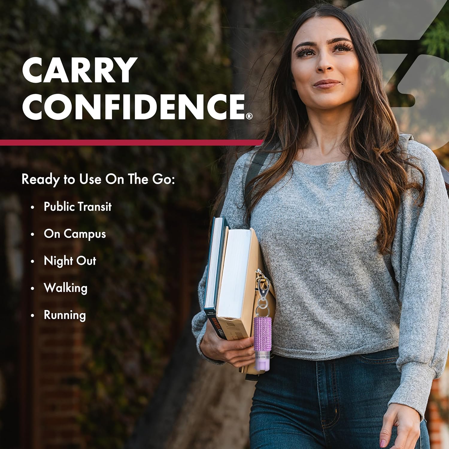 SABRE Jeweled Pepper Spray with Snap Clip, Maximum Strength