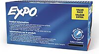 EXPO Low Odor Ultra Fine Dry Erase Markers, Black, 36 Count