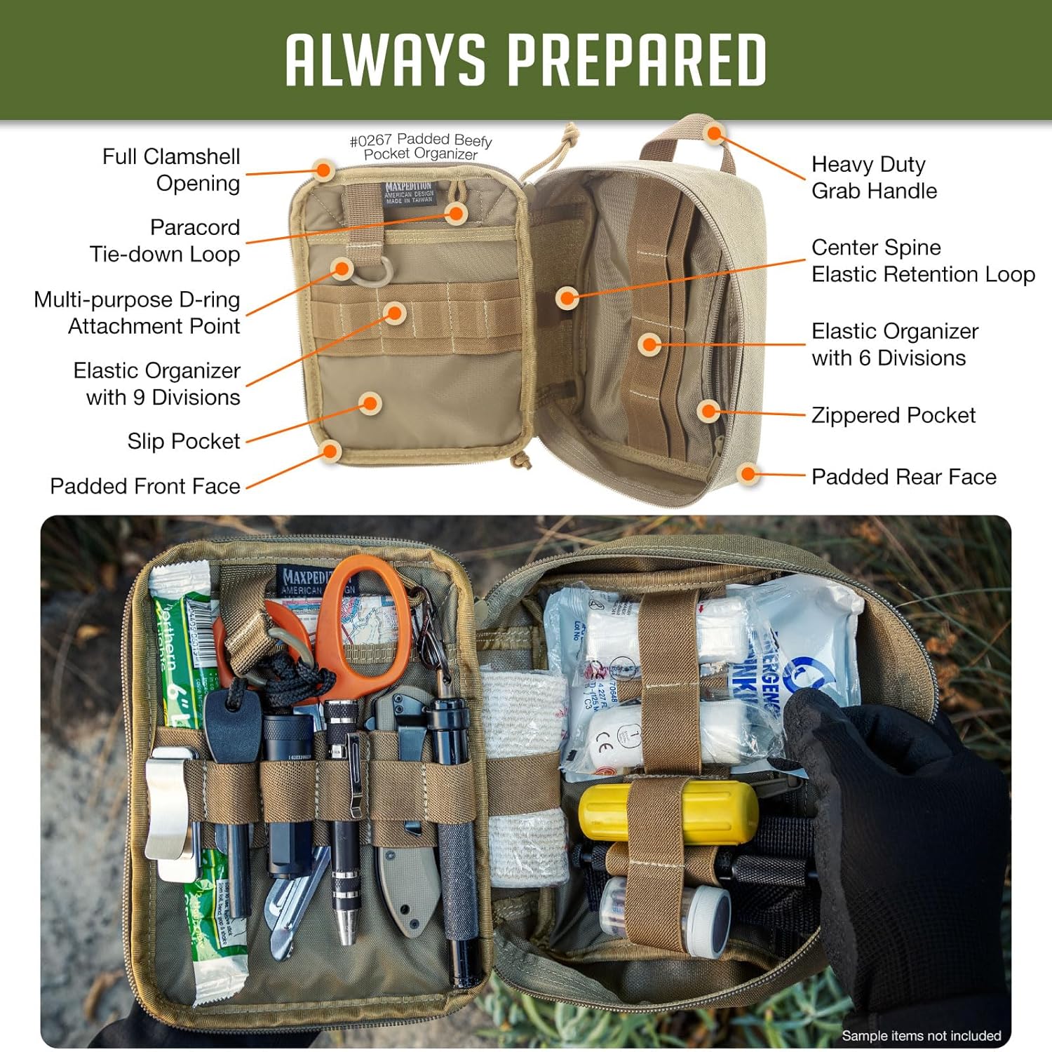 MAXPEDITION Padded Beefy Pocket Organizer EDC Pouch