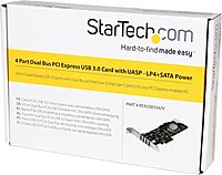 StarTech.com 4-Port USB 3.0 PCI Express Card Adapter - PCIe SuperSpeed USB 3.0 Expansion Card w/ 2 Dedicated 5Gbps Channels