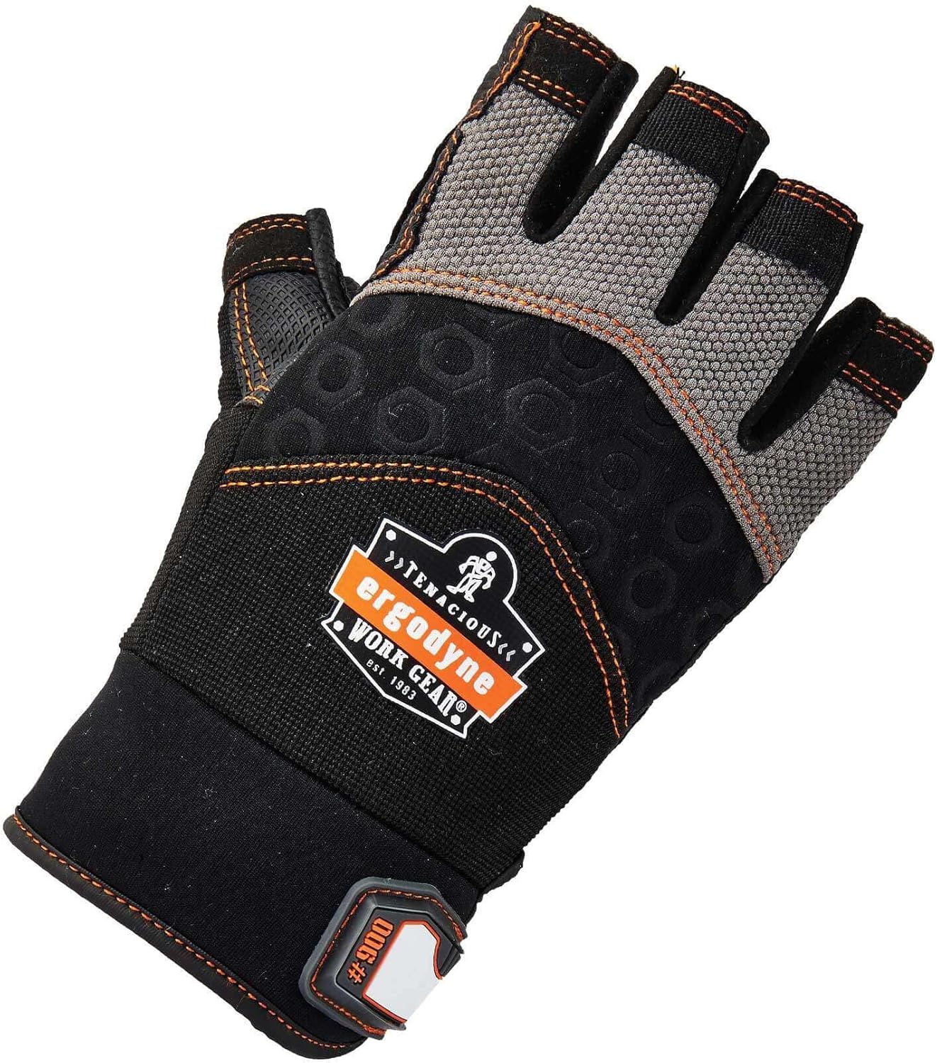 Ergodyne ProFlex 900 Half-Finger Impact Work Gloves