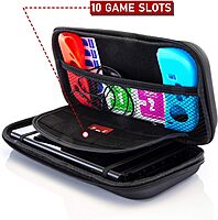 GameFitz 11-in-1 Accessories Kit For Nintendo Switch Lite, Black