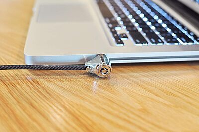 CODi Key Cable Lock, Black (A02001) - Integrated Security Solution for Laptops, Desktops and Monitors