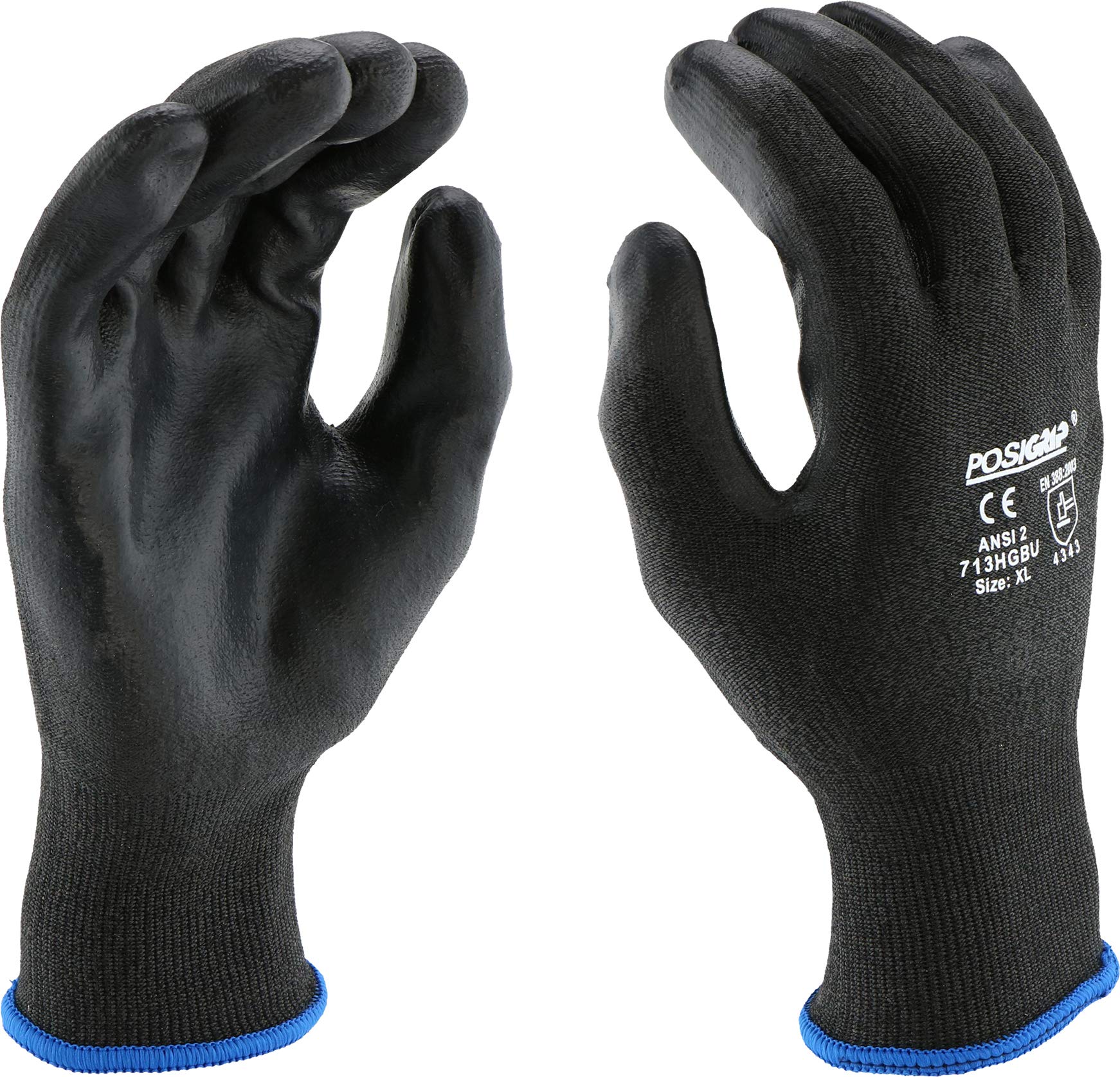 PIP West Chester 713HGBU HPPE Shell with Polyurethane Dipped Gloves