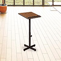 Oklahoma Sound Portable Presentation Series Adjustable Height Lectern Stand 16 Inch x 20 Inch Reading Surface with Book