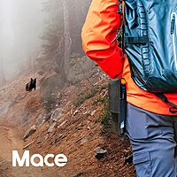 Mace Brand Bear Spray Holster for Mace's Guard Alaska Bear Deterrent Spray Canister, Durable Build with Heavy Duty Nylon, Hook & Loop Closure, Perfect for Outdoors, Hiking, Camping, & Hunting - Black