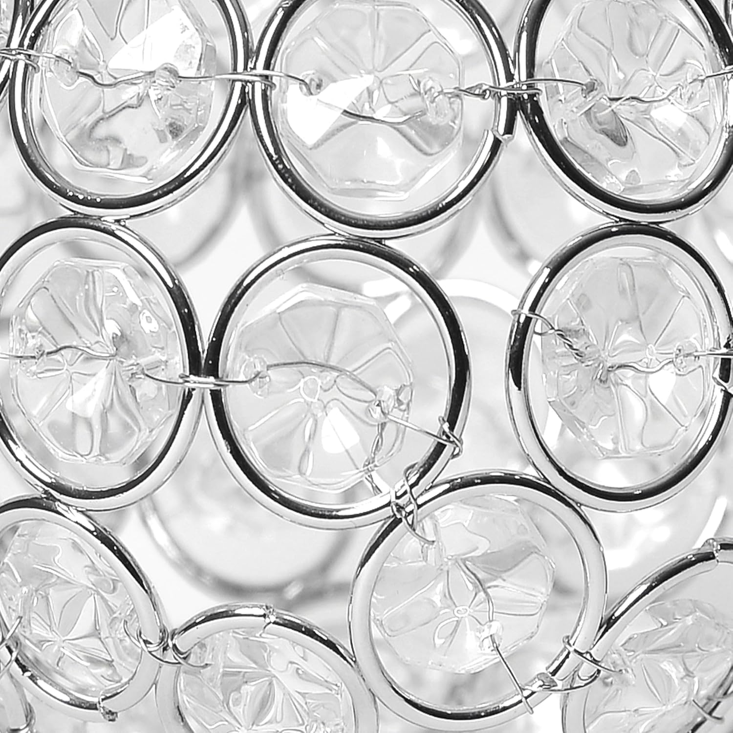 Elegant Designs Elipse Crystal Circular Bowl Candle Holder, Flower Vase, Wedding Centerpiece, Favor