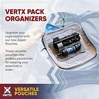 VERTX Pack Zip Pouch Organizer Insert Attachment for Backpack and Bag