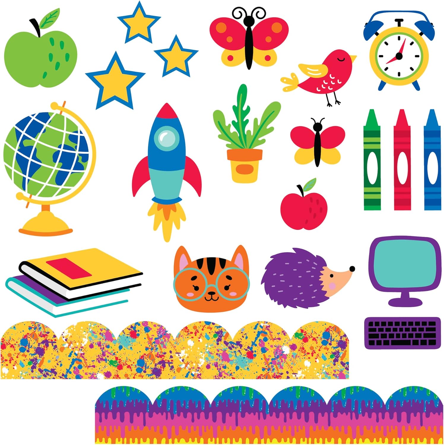 Office Depot® Brand 243-Piece Bulletin Board Kit, All Year Round