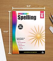Spectrum Spelling Workbook Grade 6, Ages 11 to 12, Grade 6 Spelling, Handwriting Practice with 6th Grade Spelling Root Words