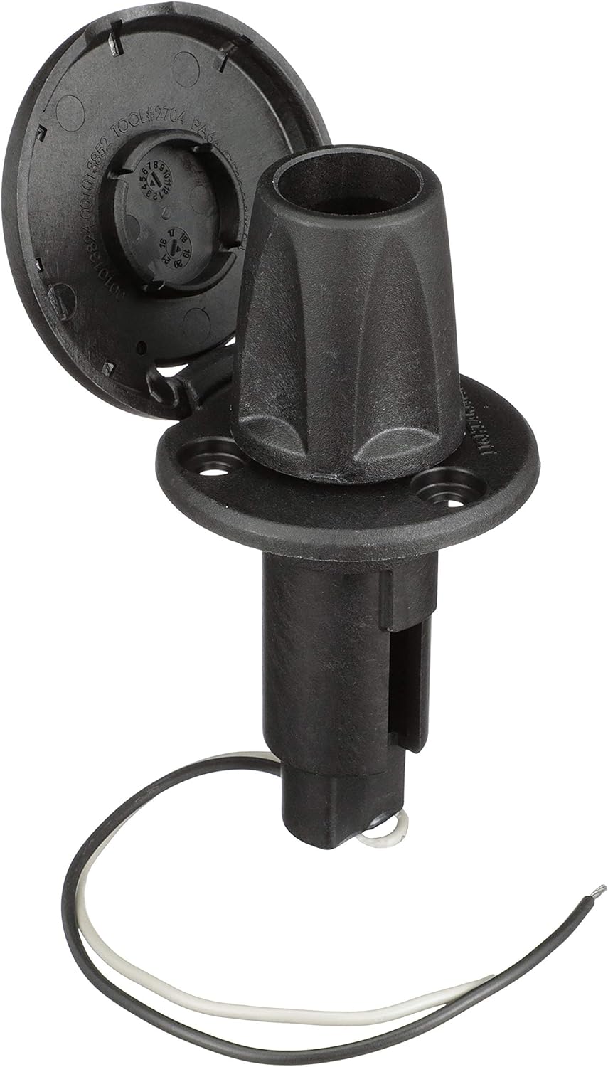 Attwood 910R2PSB-7 LightArmor™ 910R Series Round Plug-in Light Base — for All-Around Pole Light, 2-Pin