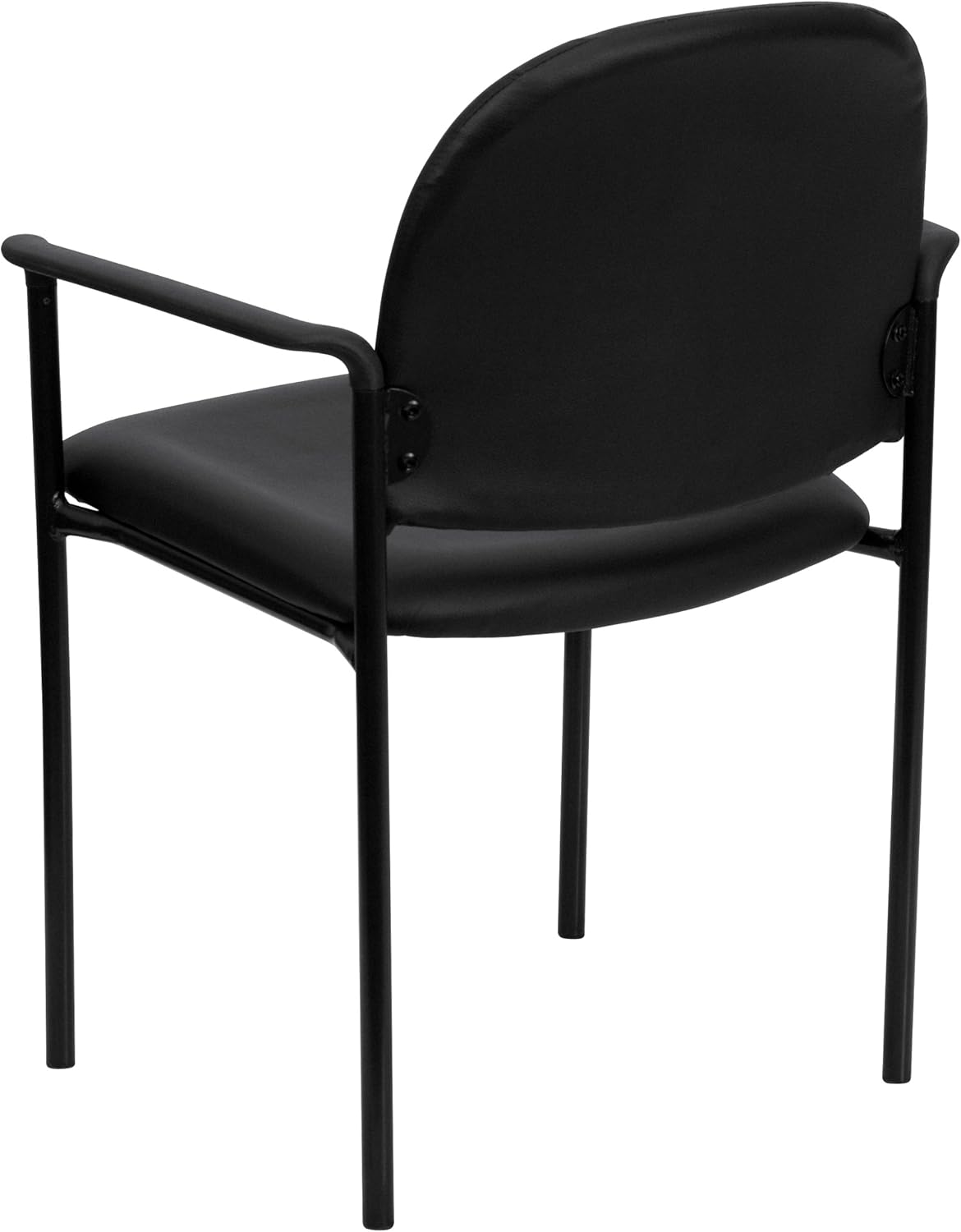 Flash Furniture Tiffany Side Reception Chair with Arms, Stackable Steel Frame
