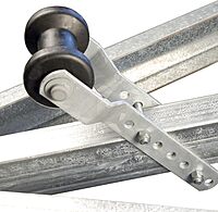 CE Smith - Trailer Adjustable Keel Roller Bracket Assembly - Durable Boat Trailer Accessory - 3" - Black (32003G)