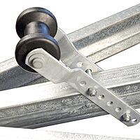 CE Smith - Trailer Adjustable Keel Roller Bracket Assembly - Durable Boat Trailer Accessory - 3" - Black (32003G)