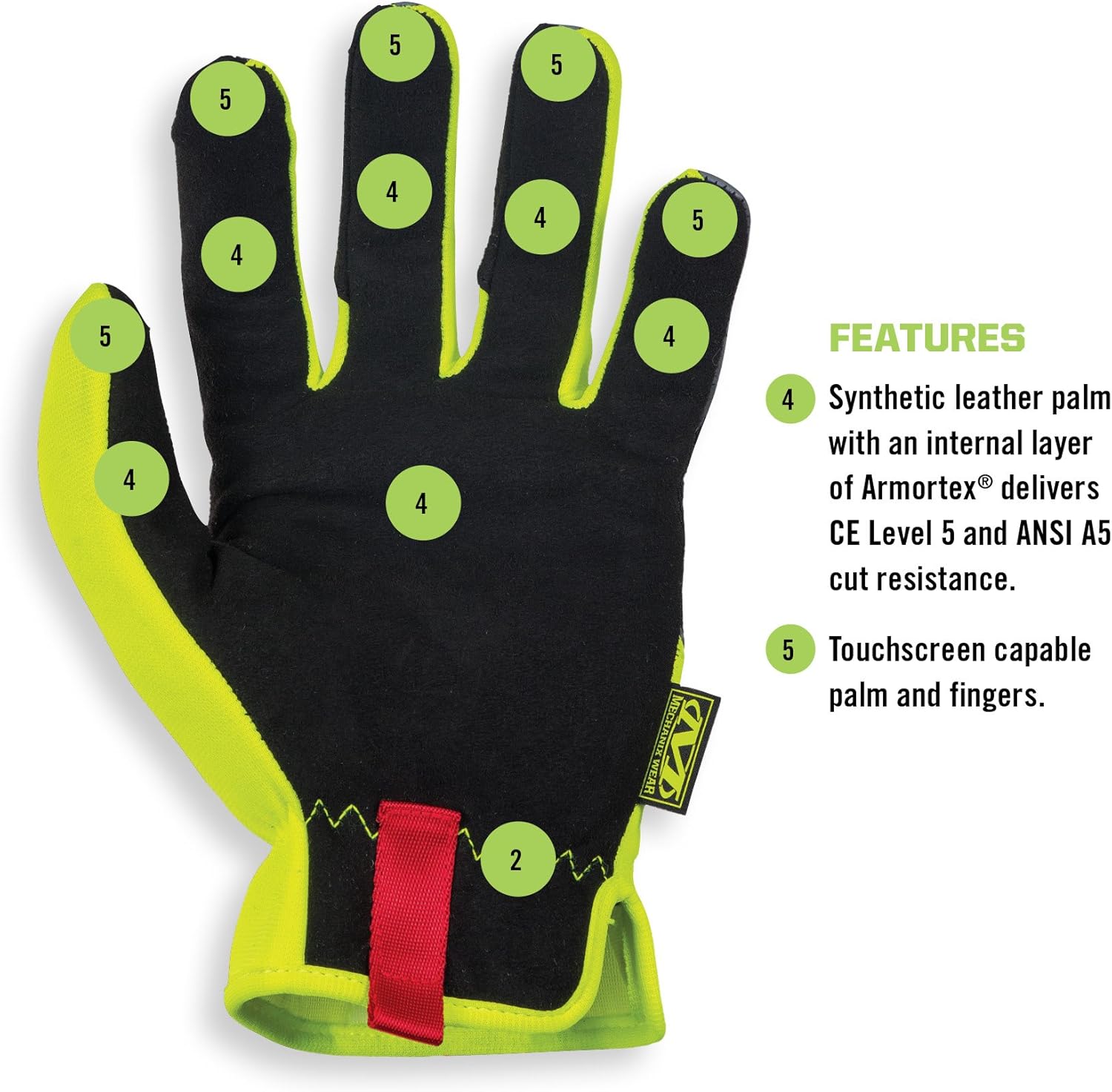 Mechanix Wear Hi-Viz FastFit Work Gloves