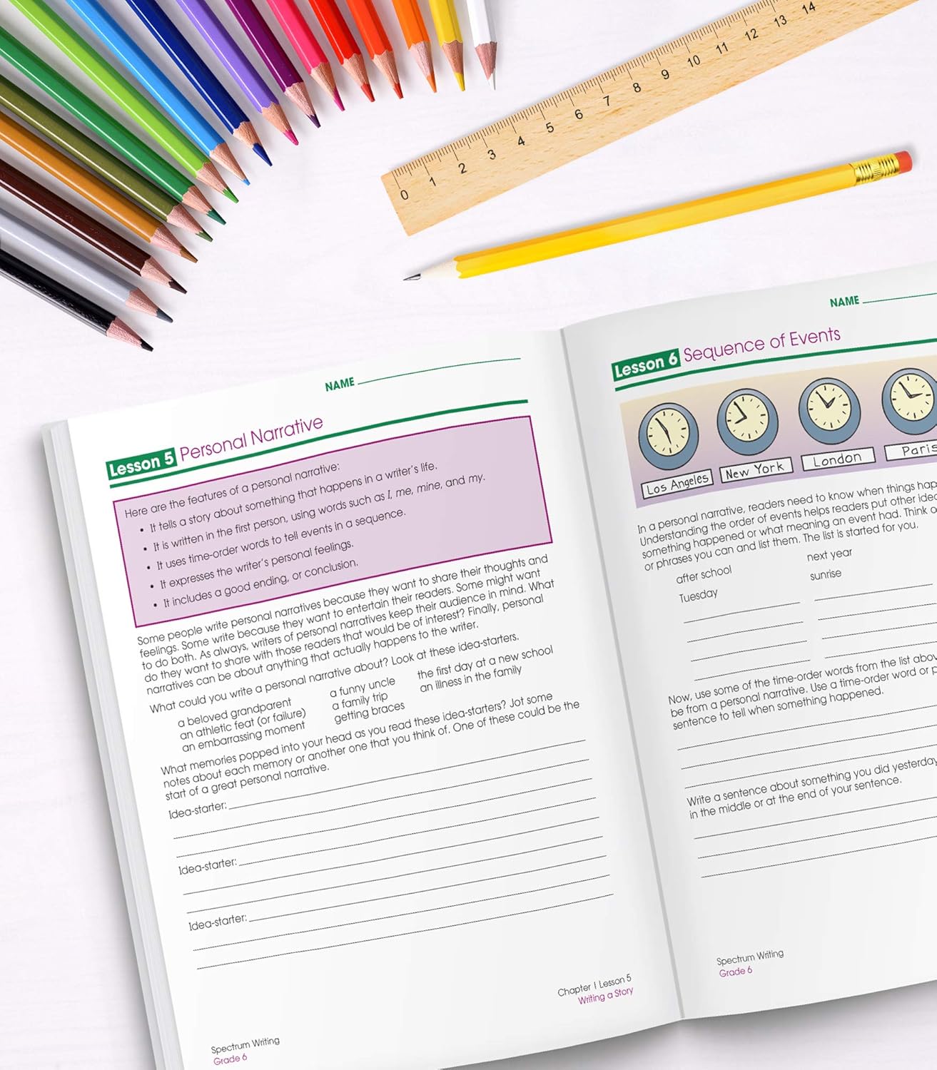 Spectrum 6th Grade Writing Workbooks, Ages 11 to 12, 6th Grade Writing, Informative, Argumentative
