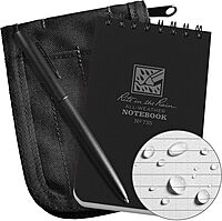 Rite in the Rain Weatherproof Top-Spiral Notebook Kit with CORDURA Cover and All-Weather Pen