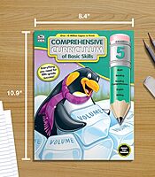 Carson Dellosa Comprehensive Curriculum of Basic Skills 5th Grade Workbooks All Subjects, Reading Comprehension