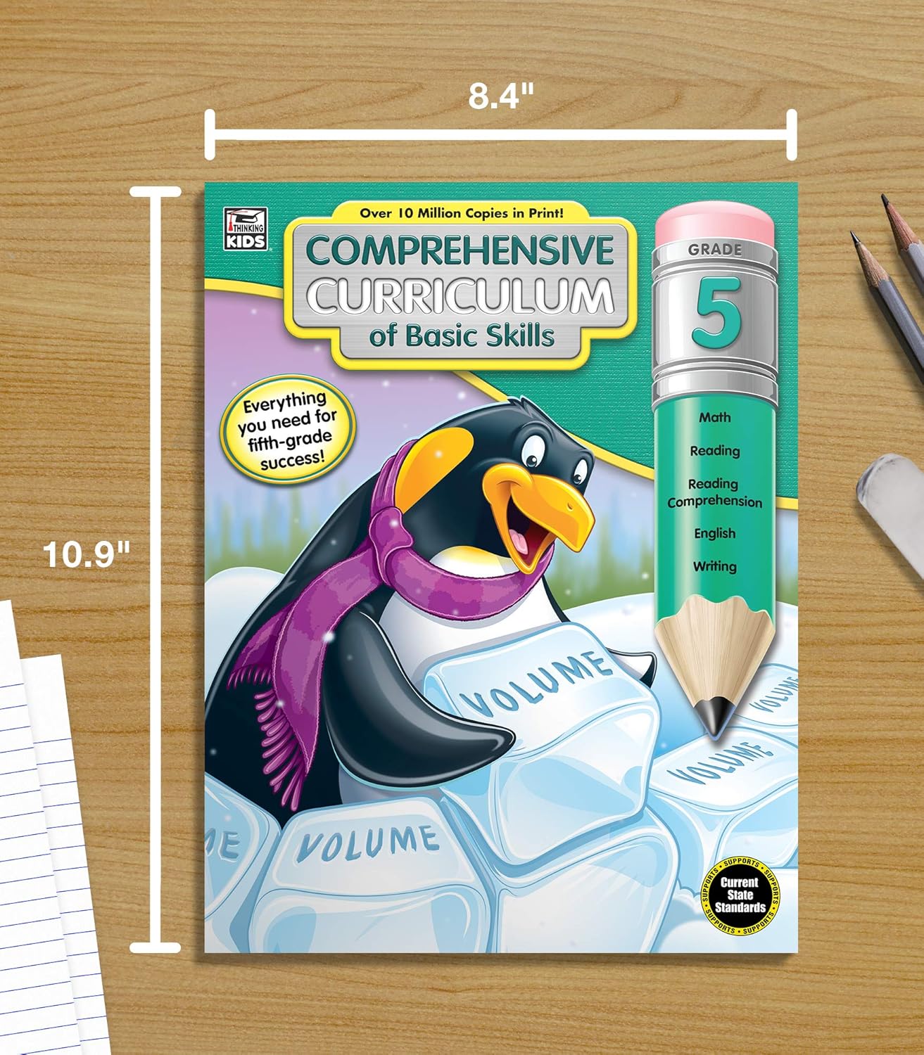 Carson Dellosa Comprehensive Curriculum of Basic Skills 5th Grade Workbooks All Subjects, Reading Comprehension