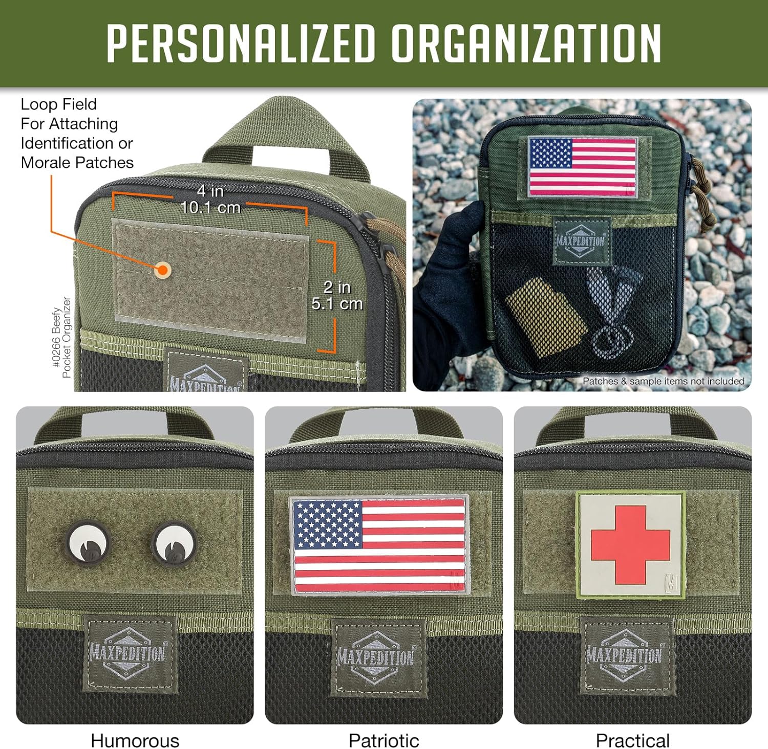 MAXPEDITION Beefy Pocket Organizer MOLLE-Compatible 1000D Nylon Tactical Pouch