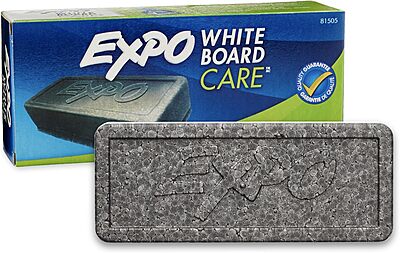 EXPO Dry Erase Soft Pile Block Whiteboard Eraser, 5-1/8 in. x 1-1/2 in. - Whiteboard, Calendar, Organization, Essential Supplies for Office, School, Classroom, Teachers 1 Count