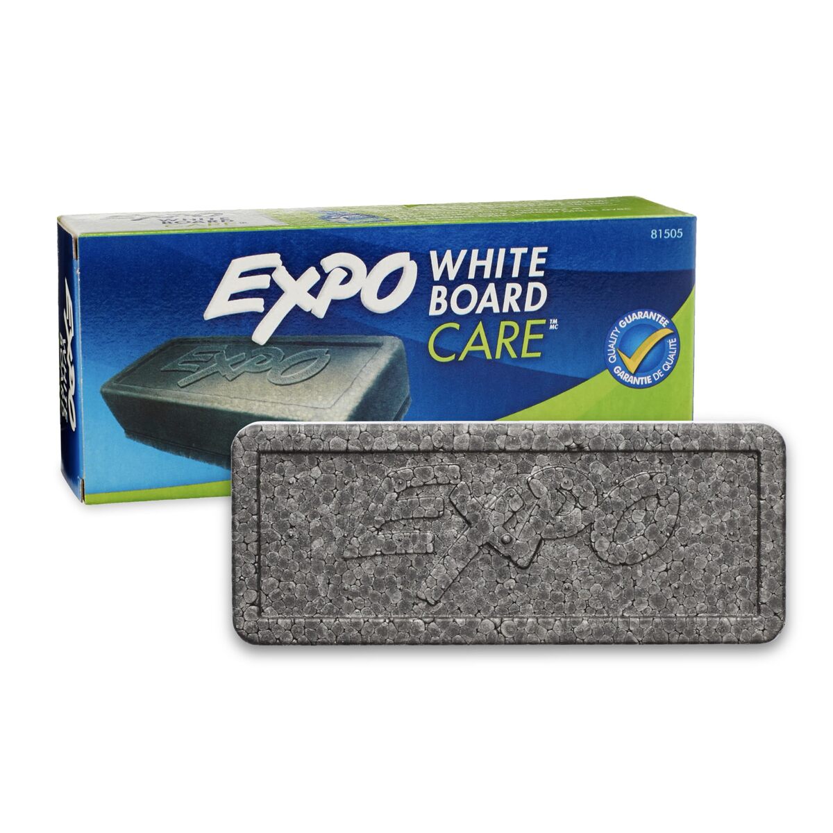 EXPO Dry Erase Soft Pile Block Whiteboard Eraser, 5-1/8 in. x 1-1/2 in. - Whiteboard, Calendar, Organization