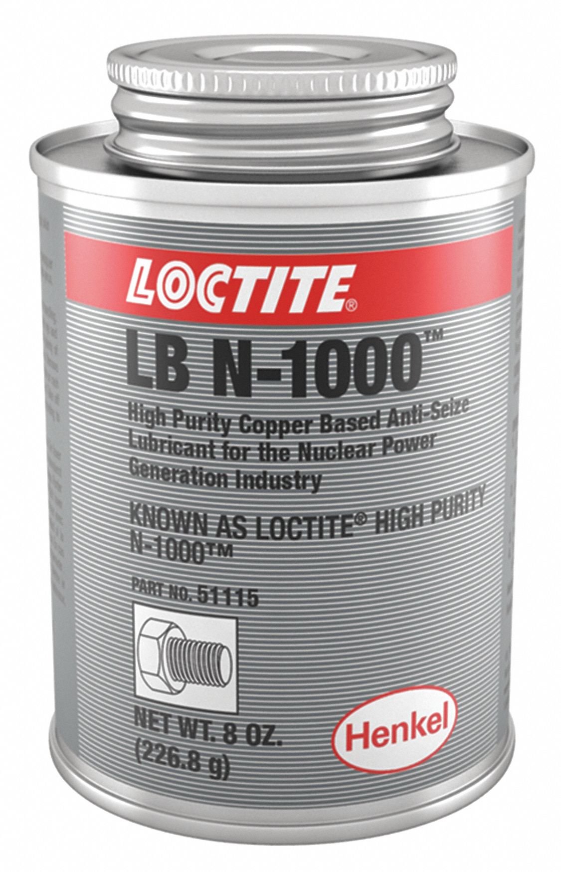 Loctite LB N-5000 Paste Anti-Seize Lubricant - 8 oz Can - Formerly Known as Loctite High Purity N-1000