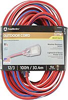 SOUTHWIRE 12/3 SJTW Heavy-Duty Extension Cord