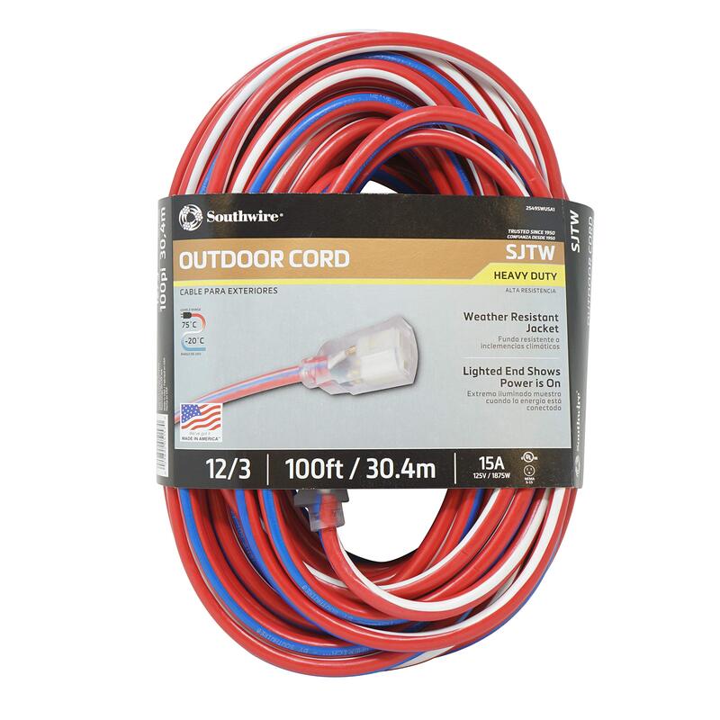 SOUTHWIRE 12/3 SJTW Heavy-Duty Extension Cord